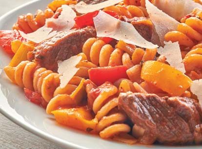 Sirloin Tips with Fusilli