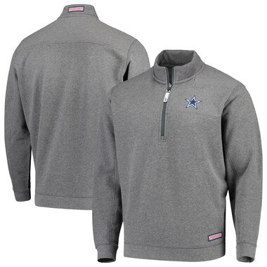 Dallas Cowboys Vineyard Vines Collegiate Shep Shirt Quarter-Zip Pullover Jacket - Charcoal