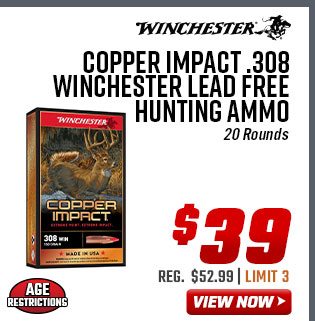 Winchester Copper Impact .308 Winchester Lead Free Hunting Ammo