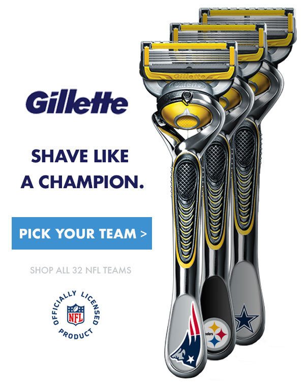 gillette razors nfl team