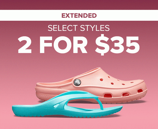 2 for 35 crocs