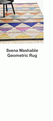 Svena Washable Geometric Rug