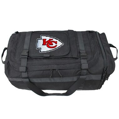 Kansas City Chiefs Military Duffel Bag - Black