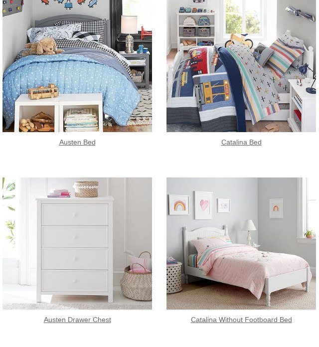 pottery barn austen bed