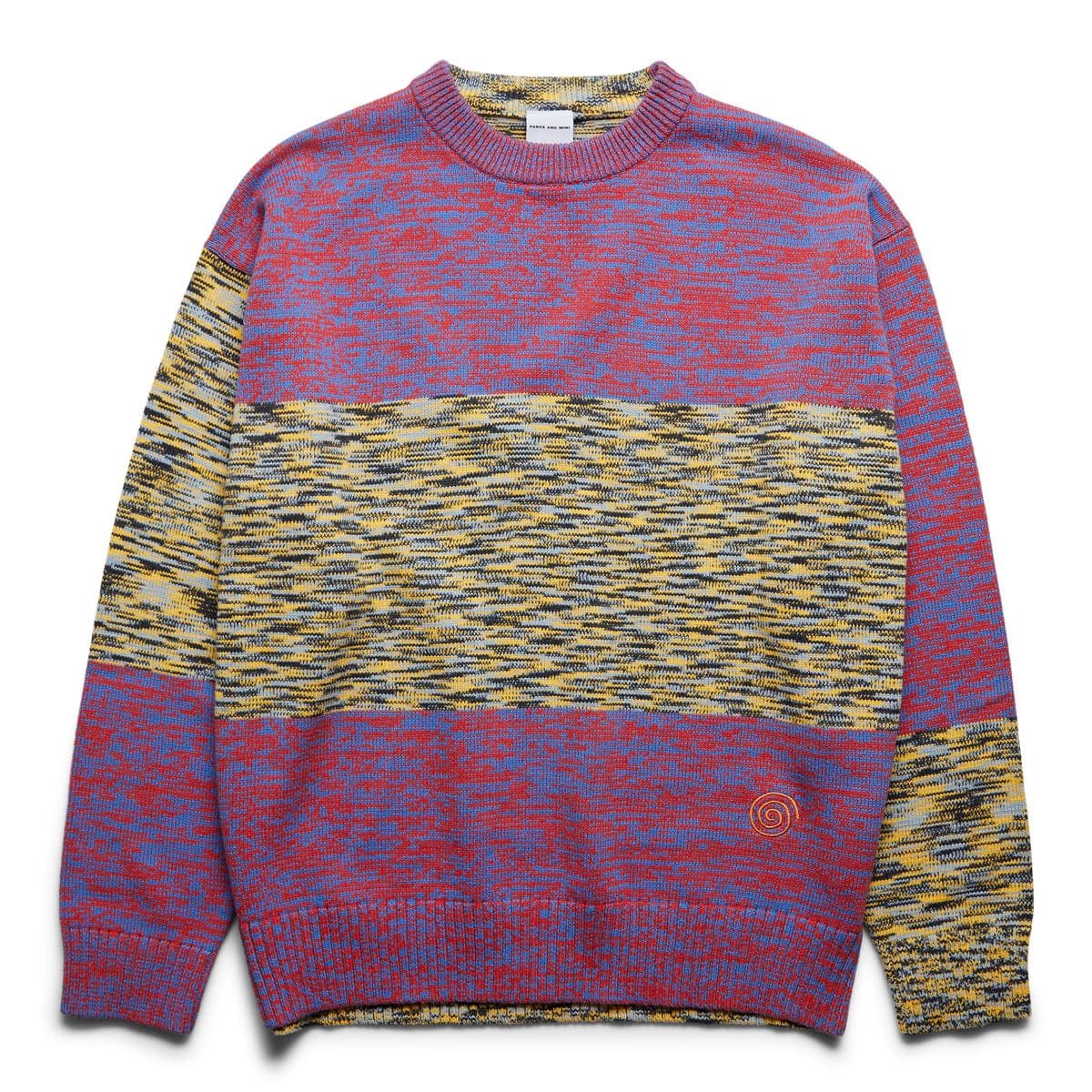 CONTACT SPACE DYE KNITTED CREW NECK