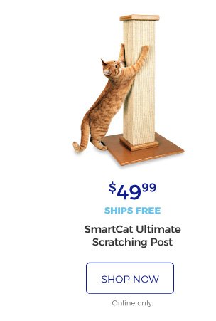 SmartCat Ultimate Scratching Post | $49.99 | ships free | shop now | Online only.