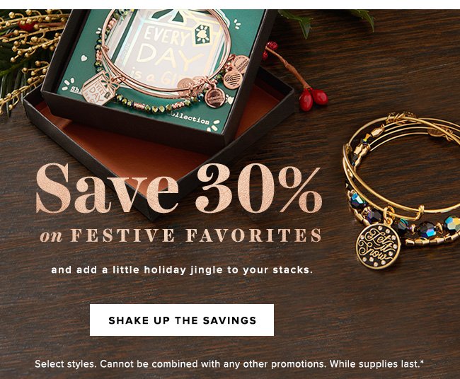 Save 30% on select holiday favorites while supplies last.