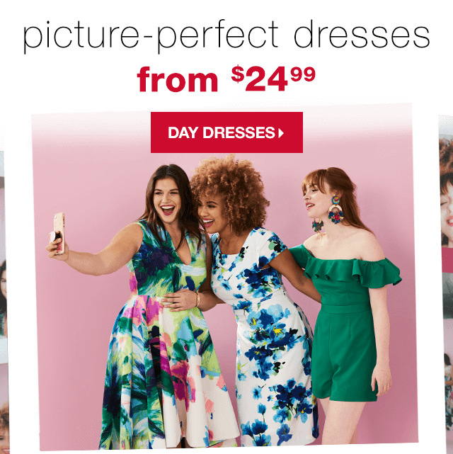 Picture-Perfect Dresses from $24.99 - Shop Day Dresses