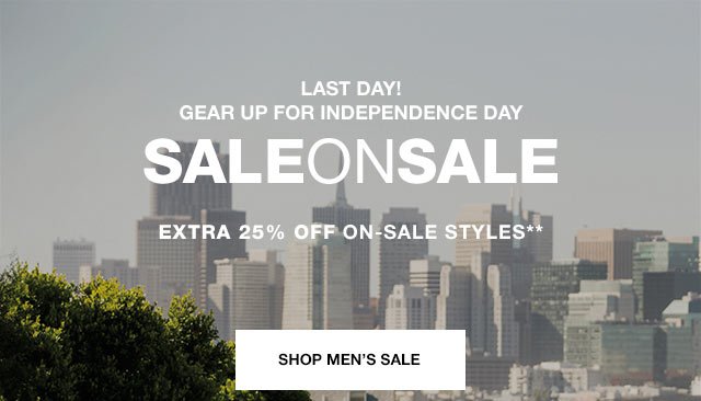 Hero CTA 1 - Shop Men's Sale