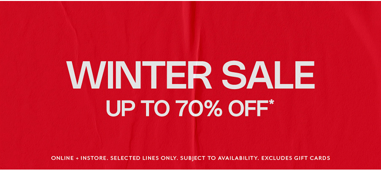 Winter Sale up to 70% off