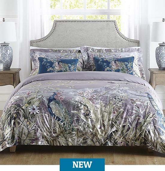 Dorma Orangery 100% Cotton Printed Double Duvet Cover and Pillowcase Set