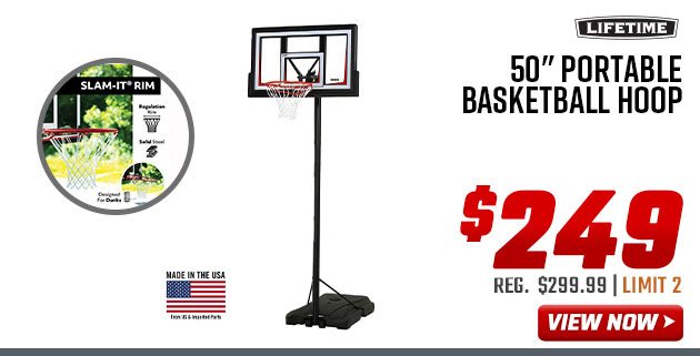 Lifetime 50'' Portable Basketball Hoop