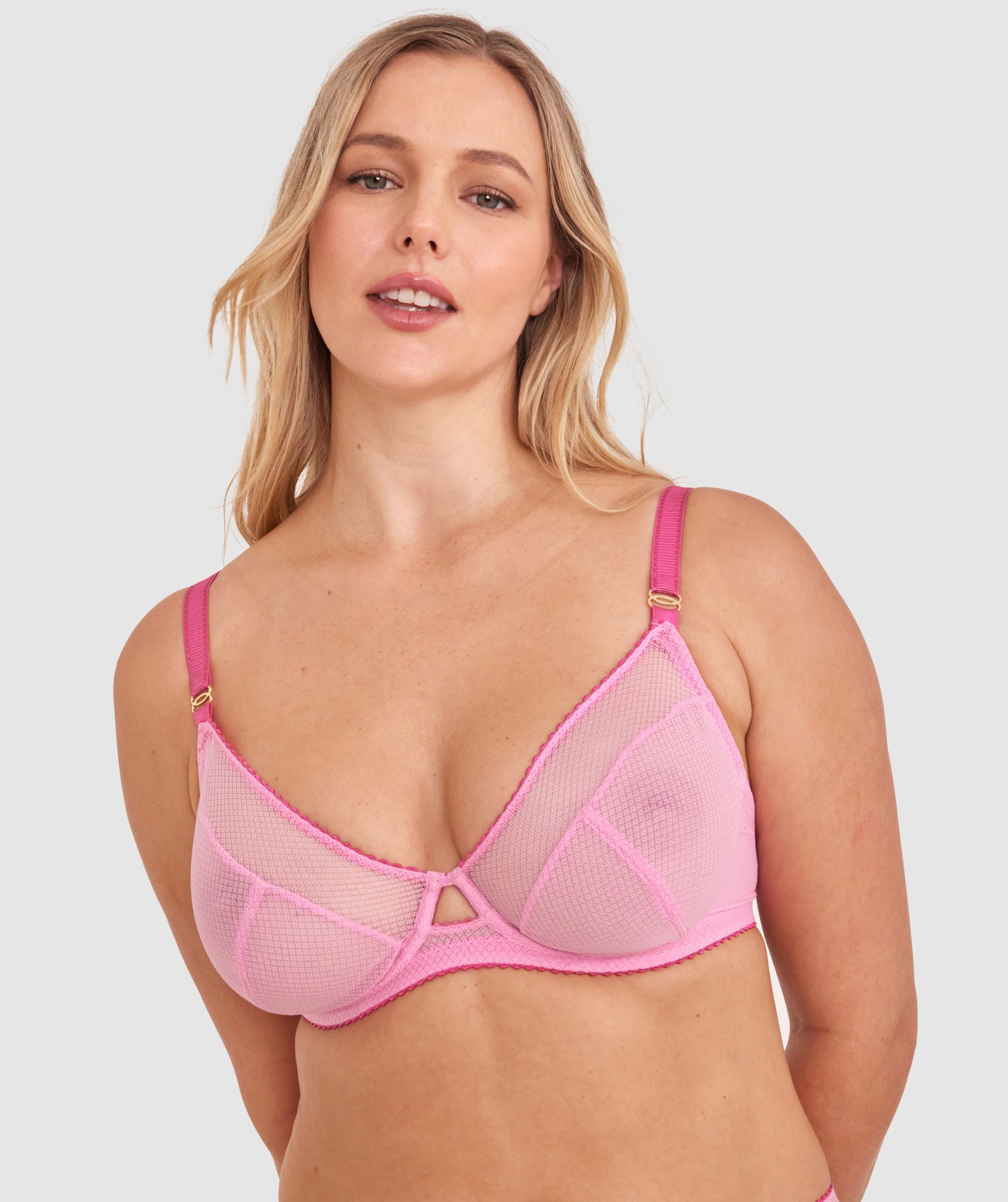 Rita Full Cup Underwire Bra - Light Pink