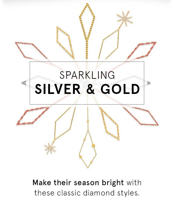 Sparkling Silver & Gold Diamond Styles