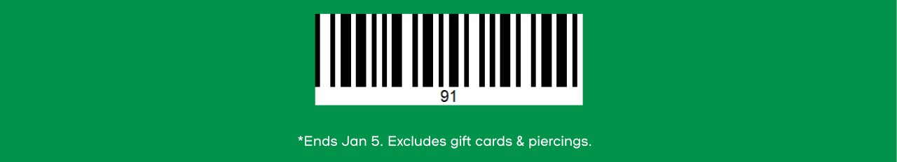 For You, With Love $10 Off* $30+ *Ends Jan 5. Excludes gift cards & piercings. Use code FPO1 online or screenshot barcode to use in store. Splat: Stacks with other deals