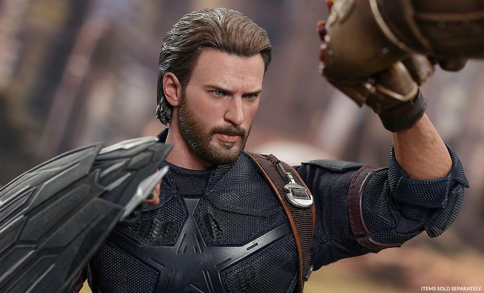 FREE US SHIPPING Captain America Sixth Scale Figure (Hot Toys)