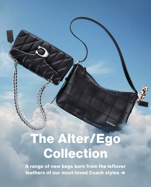 The Alter/Ego Collection. A range of new bags born from the leftover leathers of our most-loved Coach styles ➜ 