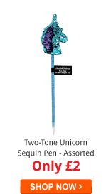 Two-Tone Unicorn Sequin Pen - Assorted