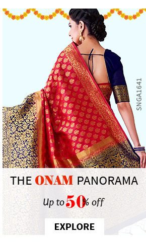 EOSS: Up to 50% off on Onam Collection of sarees. Shop!