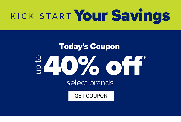 Kick start your savings - Up to 50% off select brands. Get Coupon.