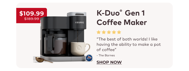 K-Duo® Single Serve & Carafe Coffee Maker