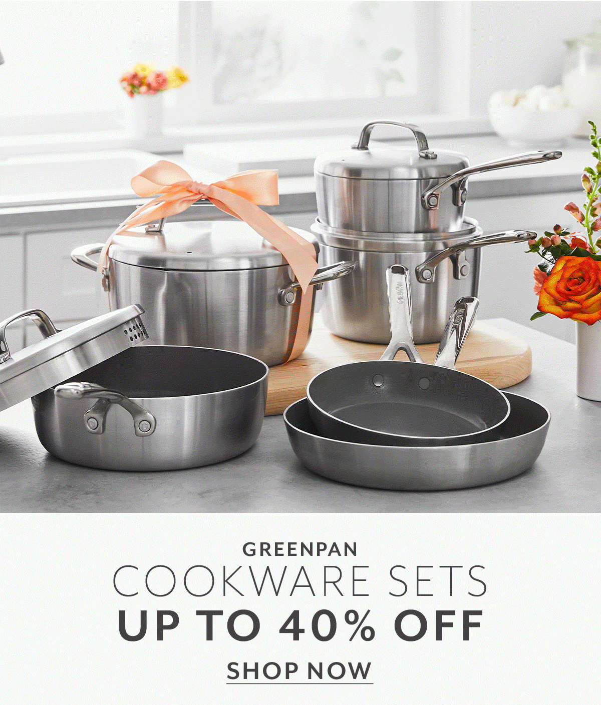 Greenpan Cookware sets up to 40% off