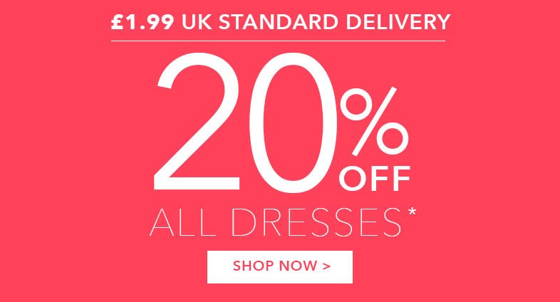 20% Off All Dresses