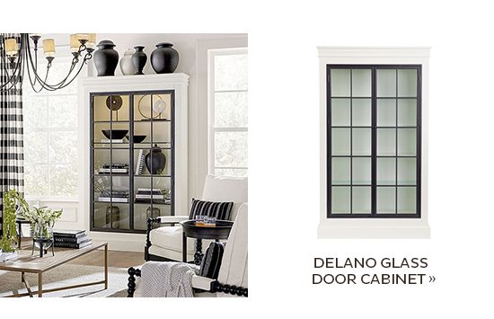 Delano Glass Door Cabinet