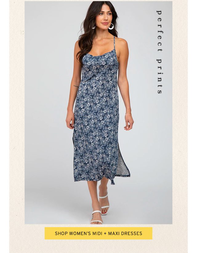 Perfect Prints: Shop Women's Midi + Maxi Dresses
