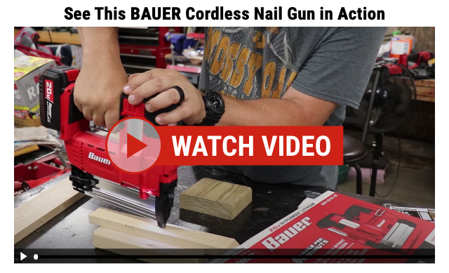 20v Lithium-Ion Cordless 18 Gauge Brad Nailer - Tool Only - VIDEO