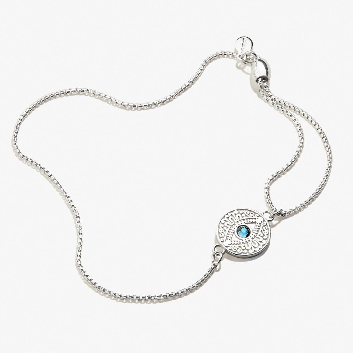 Evil Eye Crystal Pull Chain Bracelet