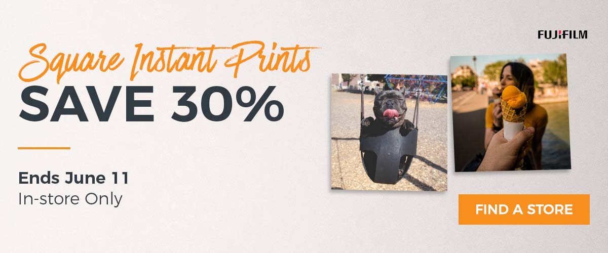 Save 30% on Square Instant Prints - In-store Only! Ends June 11