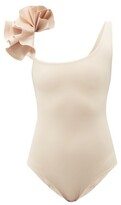 Tasi One-shoulder Ruffled Swimsuit - Ivory