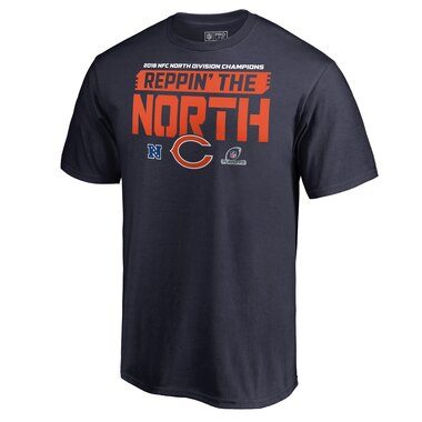 NFL Pro Line by Fanatics Branded Chicago Bears Navy 2018 NFC North Division Champions Fair Catch T-Shirt