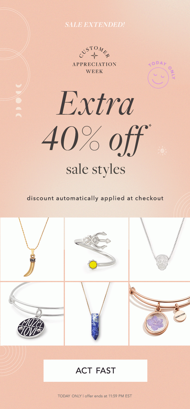 Save an EXTRA 40% OFF Sale Styles