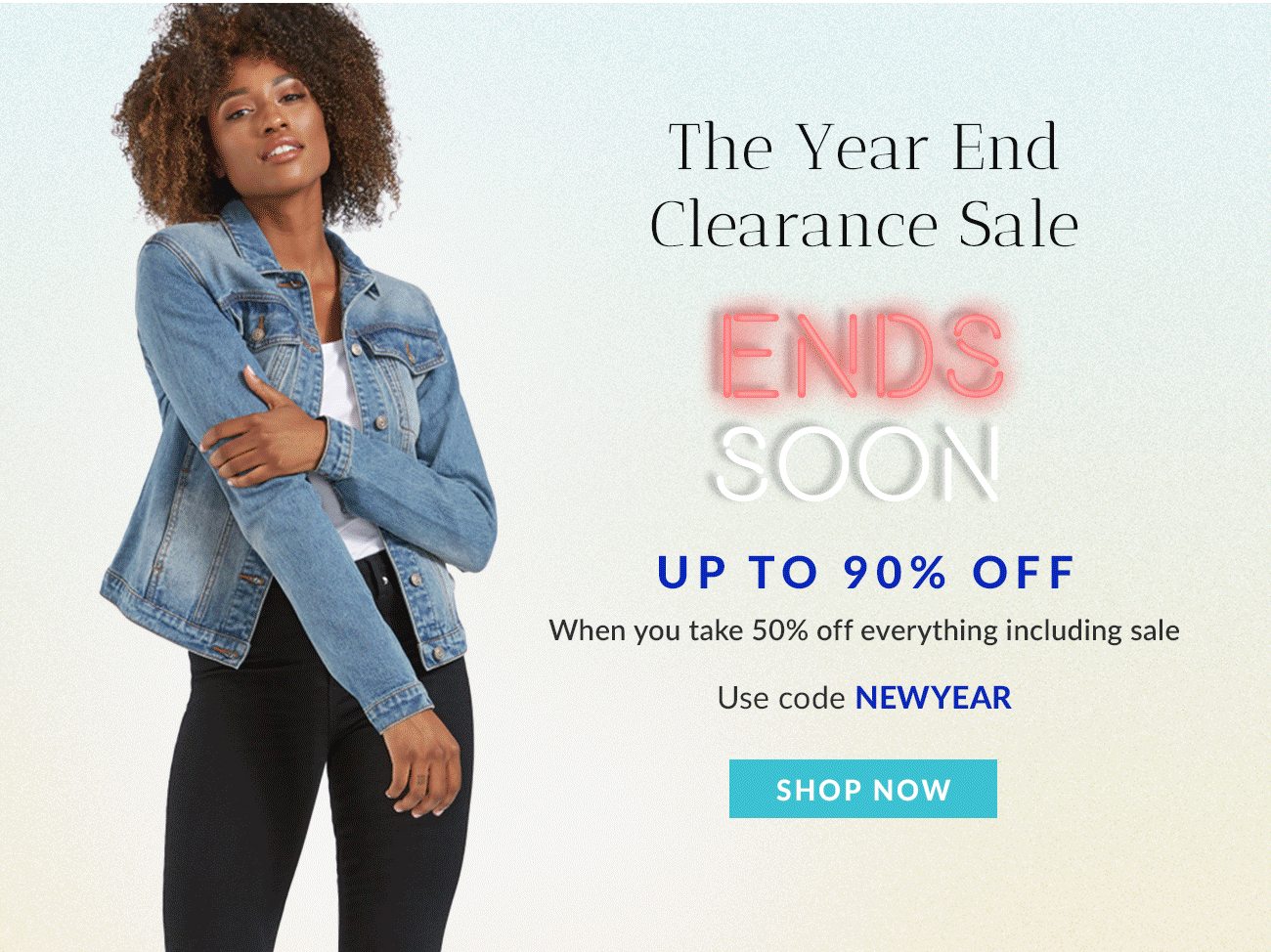 The Year End Clearance Sale Ends Soon - Up to 90% OFF - Code: NEWYEAR - Shop Now