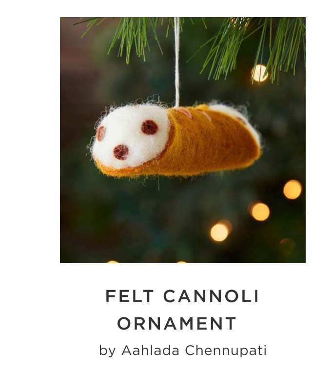 Felt Cannoli Ornament