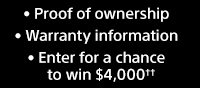 Proof of ownership | Warranty information | And more