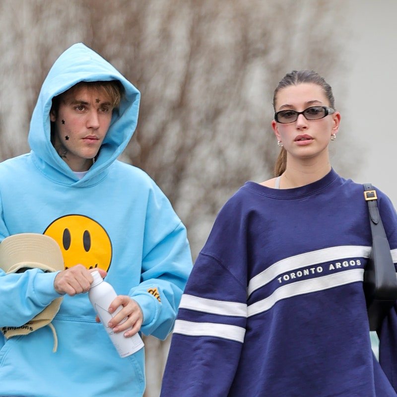 Justin Bieber and Hailey Bieber on December 17, 2022 in Los Angeles, California.