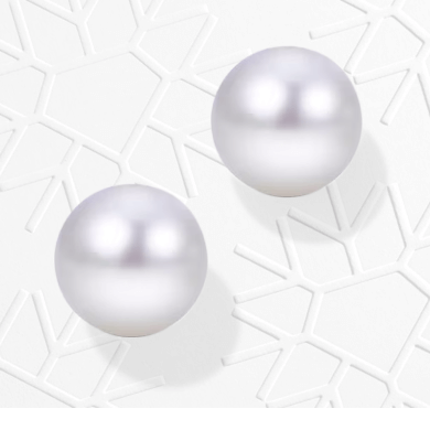 Cultured Pearl Stud Earrings Sterling Silver