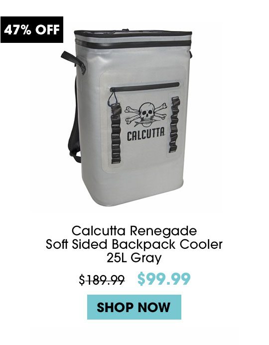 Calcutta Renegade Soft Sided Backpack Cooler - 25L Gray