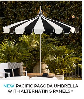 Pacific Pagoda Umbrella with Alternating Panels