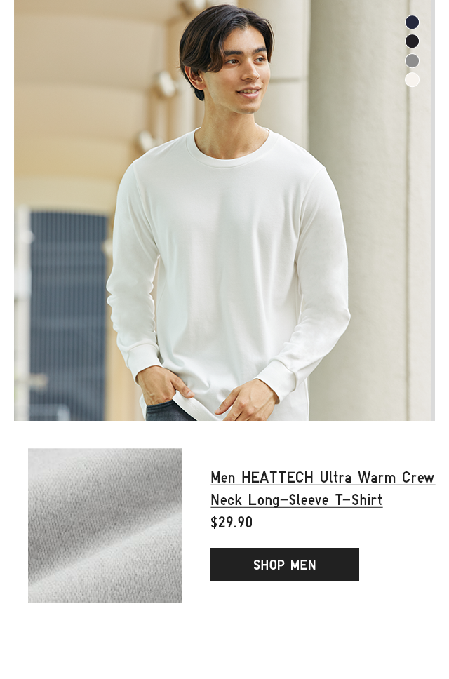 MEN HEATTECH ULTRA WARM CREW NECK LONG-SLEEVE T-SHIRT