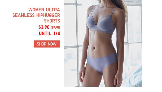 WOMEN ULTRA SEAMLESS HIPHUGGER SHORTS - NOW $5.90 - SHOP WOMEN