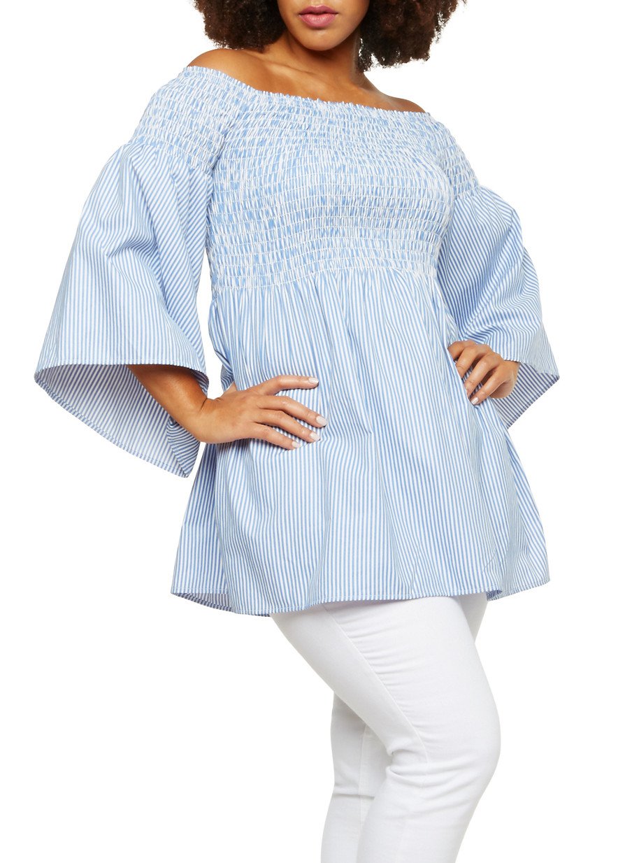 Plus Size Smocked Top