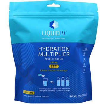 Liquid I.V. Hydration Multiplier, 28 Individual Serving Stick Packs in Resealable Pouch
