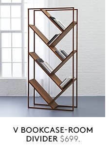 v bookcase-room divider