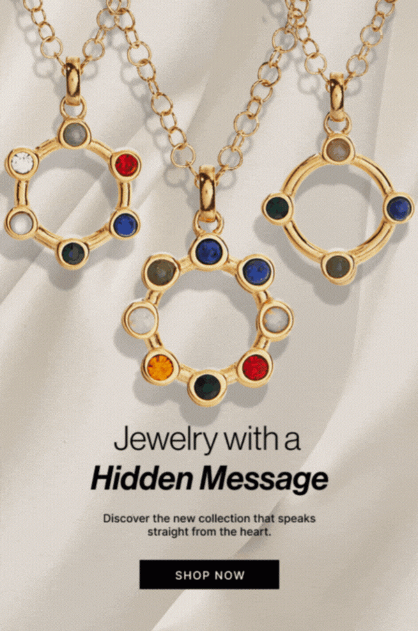 Jewelry with a hidden message | SHOP NOW