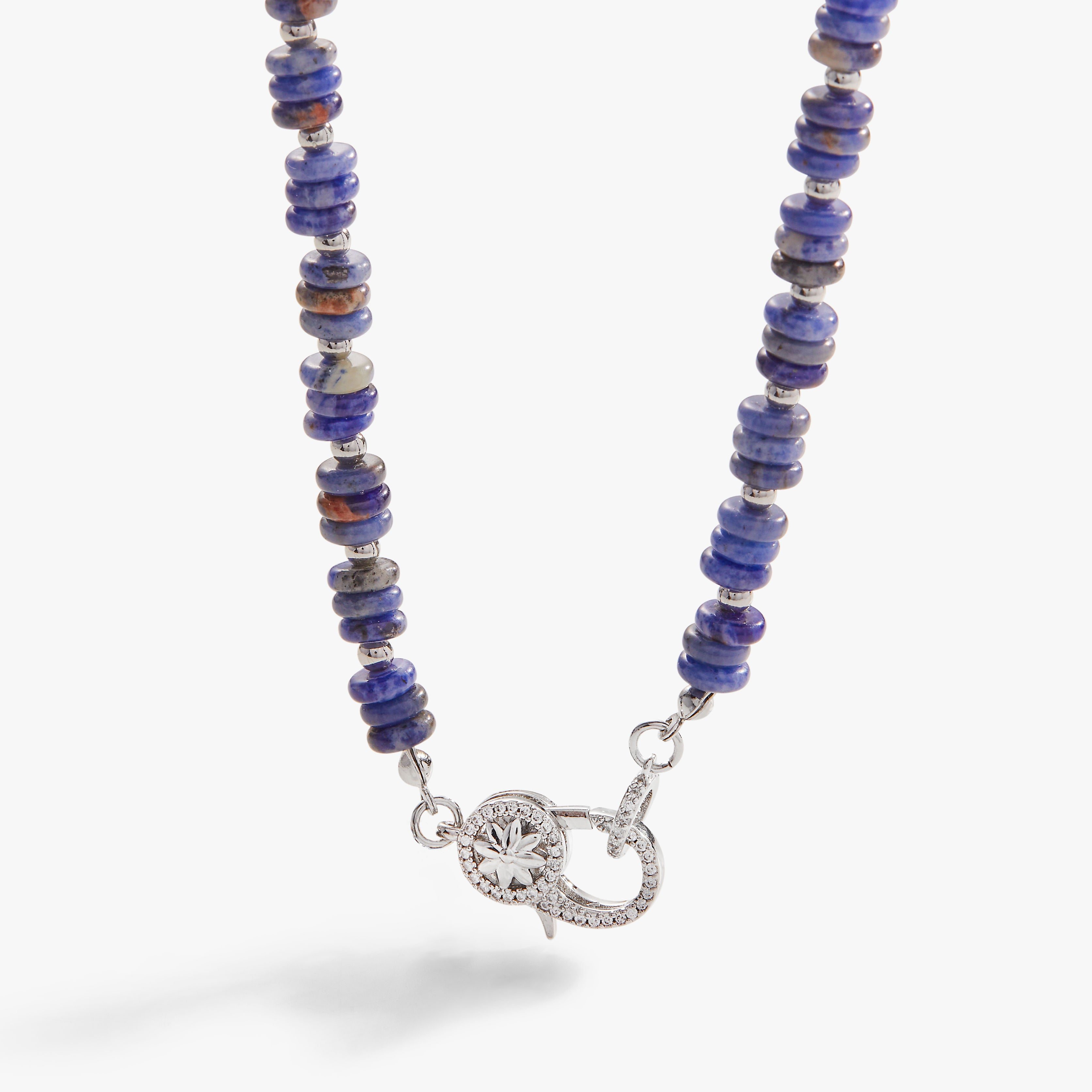 Sodalite Carabiner Necklace