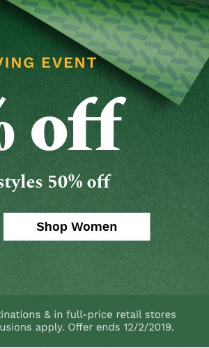 Grand Giving Event | 30% Off | With Select Styles 50% Off | Shop Women's